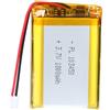 Uxney Batteria agli ioni di litio agli ioni di litio da 3,7 V, 2000 mAh, 103450, con connettore PH 2 con griglia da 2,0 mm