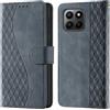 CaseGla Cover per Honor 400 Lite 4G/5G custodia portafoglio Grigio | Blocco RFID, 3 scomparti carte, 1 tasca banconote, Chiusura magnetica, Supporto, Pelle PU flip cover per Honor 400 Lite