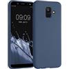 kwmobile Custodia Compatibile con Samsung Galaxy A6 (2018) Cover - Back Case per Smartphone in Silicone TPU - Protezione Gommata - blu marino