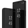 Jacyren Custodia in pelle compatibile con Samsung Galaxy A21S, a specchio, 360 °, con funzione leggio A21S, colore: nero