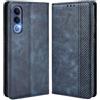 MOJIA Cover per Vivo V70 FE, PU Custodia Antiurto Resistente ai Graffi, Custodia Flip Portafoglio per Telefono con Supporto e Slot per Schede. Blu
