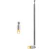 CHUNCHEN 1 Pezzo Antenna Radio FM AM Telescopica 6 Sezioni 49.5CM/19.49Pollici Antenna Telescopica Portatile di Ricambio per Radio per TV Radio AM FM Ricevitore Stereo