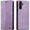 QLTYPRI Custodia per Samsung Galaxy A57 5G, in pelle, stile retrò, viola