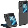 RankOne Custodia per Telefono per OPPO Find N2 Flip (6.8 Inches), Case Rigida in Silicone per PC Anti Caduta e Antigraffio - Nero