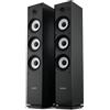 Bennett & Ross Ultrasphere HiFi Diffusori A Torre Coppia Nero 2 x 100W RMS