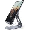 Lamicall Supporto Tablet, Supporto Regolabile - Universale Stand Dock per 2022 iPad Pro 10.5, Pro 9.7, Pro 12.9, iPad mini 2 3 4, iPad Air, Air 2, iPhone, Samsung Tab, altri Tablets - Grigio