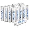 POWEROWL Batterie Ricaricabili AAA Ministilo Capacità Elevata 1000mAh Ni-MH Pile AAA Ricaricabili 1,2V, 1200 Cicli (24 Pezzi)