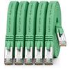 1aTTack.de 5x Cavo Ethernet LAN CAT7 piatto 3m U/FTP 10 Gbit/s RJ45 Cat6a verde