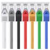 1aTTack.de CAT7 Cavo di rete LAN 7x 0,25m RJ45 10Gbps S/FTP - 7 colori | Ethernet patch, 500 MHz, connettori Cat6a, compatibile Cat6/Cat5e, router, switch, modem, PC, gaming, Xbox, PlayStation