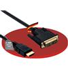 HDSupply Cavo HDMI/DVI ad alta velocità con Ethernet (HEAC), 15,0 m, connettori placcati in oro, HDMI 1.3 (1080p 60Hz), filtro in ferrite, 10,2 GB/s, nero