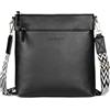 bugatti Mare 3.0 Borsa a tracolla da donna - Borsa da donna leggera in ecopelle, nera