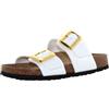 Birkenstock Ciabatte Donna 1029438 Sydney CUSCHION Buckle Taglia 41 Bianco