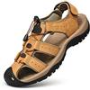 VPQILH Sandali da Uomo Estive Vendita, Sportivi Scarpe Uomo da Trekking Sandalo Cinghia Regolabile Taglia Sandaletti Gomma Antiscivolo Sandali all'aperto Traspirante Scarpe da Pescatore in Pelle Sandalo