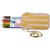 Astuccio Giotto Supermina Da 12 Colori + Pochette Super Glam Rosa