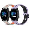 CHULN 2 Pezzis Cinturino per Coros Pace 4/ Pace 3/Pace Pro/Apex 2 Pro/Apex Pro/Apex 46mm/Apex 4 42mm, 22mm Regolabile Sportiva Silicone Cinturino di Ricambio per Smartwatch.