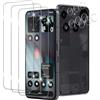 Xunzii Pellicola Vetro Temperato per Nothing Phone 3, con HD Protezione Lente Fotocamera, [Durezza 9H Anti Graffi] Vetrino Protezione Schermo Pellicola Protettiva [3+3 Pezzi]