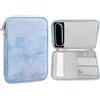 MoKo 9-11 Pollici Tablet Sleeve Case, Si Adatta 11inch iPad Air M3, iPad A16 2025, PRO 11 M4, iPad 10/9/8/7th, Galaxy Tab S9/S8/A8/A7, Custodia Protettiva con Tasca, Azzurro Mare