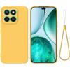 SHIEID Cover per Honor X8c, Custodia in TPU Tinta Unita, Case in Silicone Morbido, Custodia in gomma antiurto sottile Cover per Honor X8c-Giallo