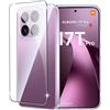 FDHYFGDY Cover per Xiaomi 17T Pro 5G Custodia per Telefono+1x Pellicola Protettiva, Anti-ingiallimento e antiurto, Ultra Sottile Morbido in TPU Custodia Protettiva-Trasparente