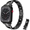 CHULN Cinturino Compatibile con Apple Watch Correa 38mm 40mm 41mm 42mm 44mm 45mm 49mm, Braccialetto di Ricambio in Metallo per iWatch Series Ultra/8/7/SE/6/5/4/3/2/1.