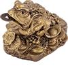 Juanxian Feng Shui Money Lucky Oriental Chinese Three Leg I Ching Coin Frog Toad W Free Mxsabrina Red String Bracelet D1032 by juanxian