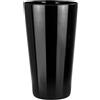 TREND FOR HOME Vaso Alto A: 25 cm Nero Moderno Conico Fiori Centrotavola Decorativo da Interno Grande Vetro, Ø 14 cm, Alyssa Piano Black