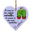 CARISPIBET Il caso ci ha volute sorelle | segni decorativi targhe decorative di decorazione per la casa gratitudine decorazioni per la casa grazie regalo compleanno 12 x 12 cm
