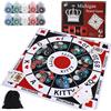 Medikaison Michigan Rummy - Set da gioco da tavolo originale Joker Rummy Card Tripoley Game Board Tappetino pieghevole per adulti Royal Deluxe giochi da tavolo con 2 mazzi di carte e 200 fiches