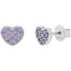 TOM TAILOR - Orecchini da Ragazza in Argento 925 - con Zircone - Orecchino a Perno a Cuore - TT-E0005