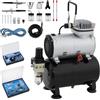 ORTOSUD Kit aerografo e compressore Con pistola a doppia azione,pertain nail art, Airbrush colorazione abbigliamento, colorazione cosmetici,Airbrush tatuaggio, tatuaggio