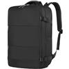Treer Zaino per Ryanair 40x30x20cm Borse da Cabina Zaino da Viaggio Aereo 24L Bagaglio a Mano Donna Uomo Idrorepellente Casual Zaini con Foro di Ricarica USB e Tasca Antifurto (Nero)