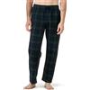 LAPASA Pantaloni Pigiama Micropile e 100% Flanella di Cotone Uomo M39/M128 - Abbigliamento da Notte Pantaloni Tuta Lunghi Casa Relax Elasticizzati Scozzesi Quadri XS Verde