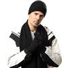 MAZELIKEHOOD Scarpa Cappello e Guanti Uomo 3 Pezzi Set Invernale Caldo Set Morbida con Guanti Touchscreen Cappello e Sciarpa Ideale Regalo per Uomo Natale o Compleanno