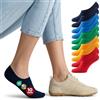 Mat and Vic's Mat & Vic's Fantasmini Uomo - OEKO-TEX 100, 10 paia, 39-42, 43-46, 47-50 | Calzini Cotone, Calze Corte Uomo, Invisibili Sneaker, Unisex, Traspiranti