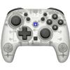 Hori Controller Gamepad Wireless Bluetooth Digitale per Nintendo Switch 2 colore White Ice Clear - Horipad Turbo