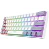 Trust Tastiera Gaming USB + RF Wireless + Bluetooth 60% Italiano LED RGB colore Bianco - 26054 GXT 873 Acira Min