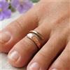 Artisan India Anello con punta minimalista in ottone di rame puro massiccio, fatto a mano, ...