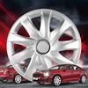 WALSER coprimozzi Drifter 14, Premio Molto Buono* set di quattro copricerchi universali cerchi, coperture del cerchione in look alluminio, copricerchi in look sportivo e moderno argento