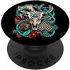 Retro Cowboy Desert Western Apparel Grafica country vintage Western Revival Cowboy Redeo PopSockets PopGrip Adesivo
