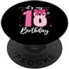 Myassil Fiocco divertente per festa di compleanno con scritta It's My 18th Birthday (lingua italiana non garantita) PopSockets PopGrip Adesivo