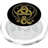 Dungeons & Dragons 50th Anniversary Gold Flame Vintage Logo PopSockets PopGrip per MagSafe