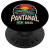City Travel Brasil Pantanal Adventure Ex Pantanal Brasil City Travel Brasile Natura Tramonto PopSockets PopGrip Adesivo
