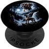 Vintage Bootleg Art Dog Lovers DonaOnca Boxer retrò che ulula alla luna, bootleg, meme, cucciolo di cane PopSockets PopGrip Adesivo