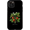 The Botany Bureau Custodia per iPhone 11 Pro Illustrazione della pianta di fragola Fragaria × ananassa