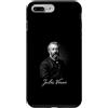 Classic Fiction Author Jules Verne Vinta Custodia per iPhone 7 Plus/8 Plus Jules Verne Classic Fantascienza Autore Omaggio