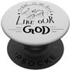 Inspired In The Bible Non c'è roccia come il nostro Dio cristiano PopSockets PopGrip Adesivo