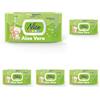 NICE COSMETICS Nice Baby Aloe Vera Salviette per Cambio Pannolino, con Aloe Vera ad Effetto Idratante sulla Pelle, Dermatologicamente Testate, 5 Confezioni da 72 Salviette