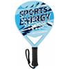 Colcolo Racchetta da Allenamento Tennis Sportiva da Paddle da Gioco Manico Comodo Ampia Zona d'Impatto Adatta Principianti Esercizi Famiglia Esterno, Azzurro, Blu, Bianco