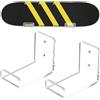 UNICRAFTALE 2 Pezzi Staffa Di Montaggio A Parete per Snowboard Porta Acrilico Leggero Stoccaggio per Skateboard Trasparente per Display Stoccaggio Casa Garage 3.8×2×2.95 in 97×51×75mm