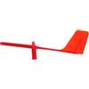 Abaodam Indicatore di Direzione del Vento per Barche e Yacht in Plastica Rossa Aerodinamica, visibilità Chiara per Applicazioni Marine Professionali e Sicurezza Migliorata